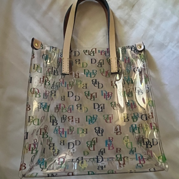 NWOT Dooney and Bourke clear plastic mini tote bag - Picture 2 of 4